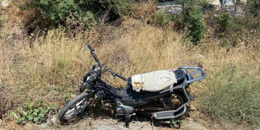 Devriye esnasında şasesi kazınmış motosiklet bulundu