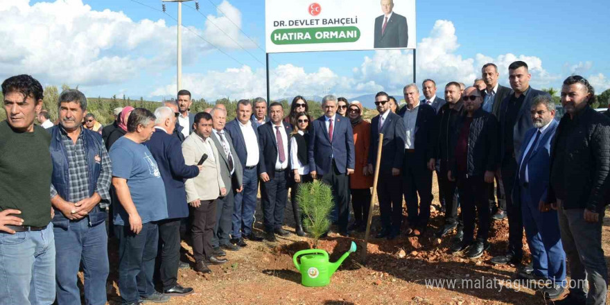 Didim’de ‘Devlet Bahçeli’ hatıra ormanı