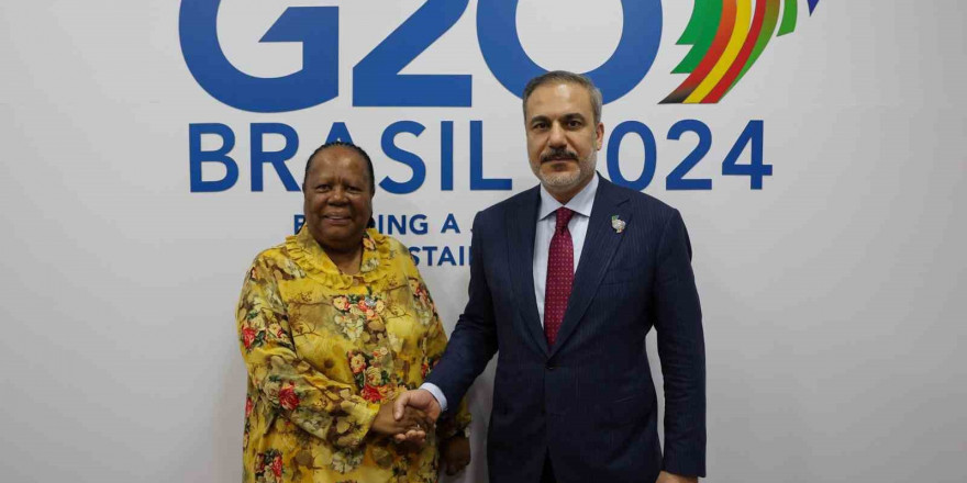 Dışişleri Bakanı Fidan, Güney Afrika Cumhuriyeti Uluslararası İlişkiler ve İşbirliği Bakanı Naledi Pandor ile görüştü