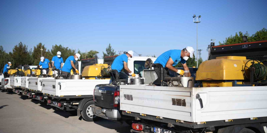 Diyarbakır’da 13 kırsal ilçeye 48 ilaçlama aracı desteği