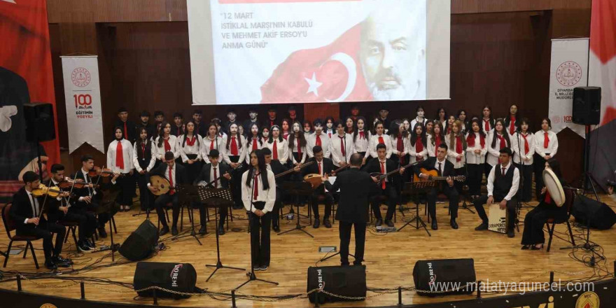 Diyarbakır’da İstiklal Marşı’nın Kabulü ve Mehmet Akif Ersoy’u Anma Günü coşkusu