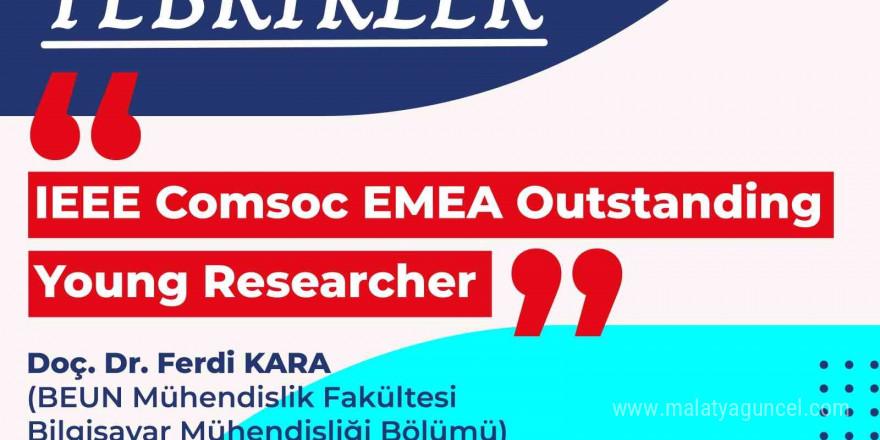 Doç. Dr. Ferdi Kara’ya IEEE’den “Üstün Başarılı Genç Araştırmacı Ödülü”