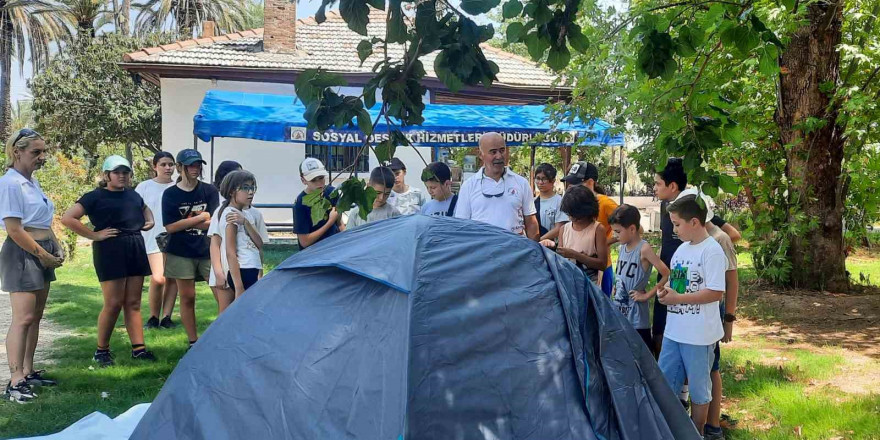 Doğa kampı ilk misafirlerini ağırladı