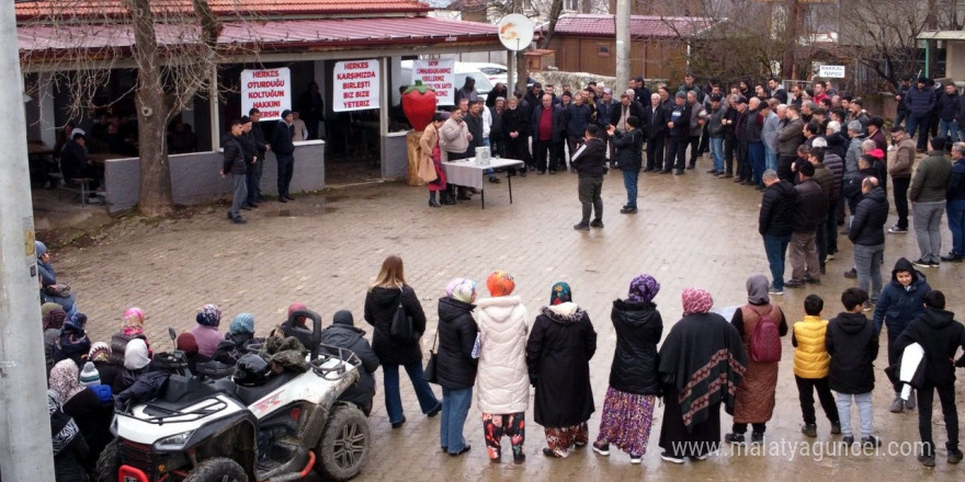 Dolu olmayan barajın suyunu paylaşmak istemeyen mahalleli DSİ’yi protesto etti