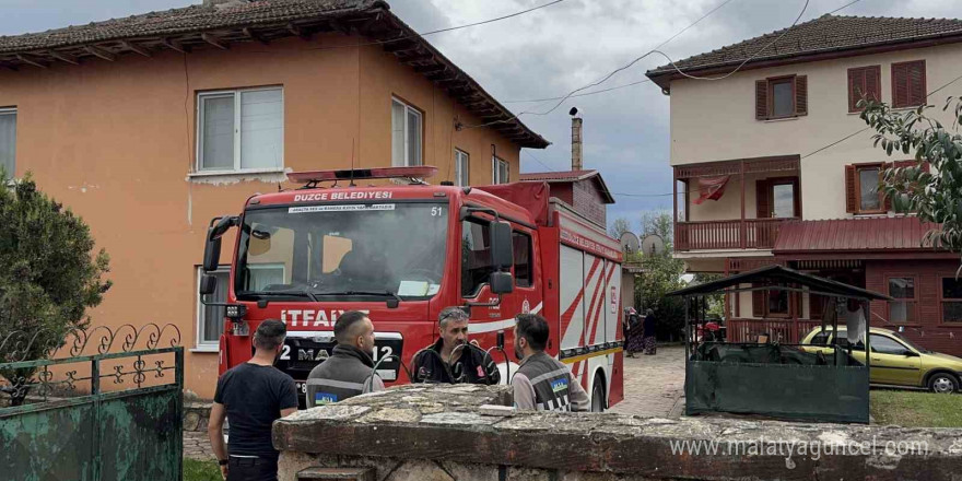 Düzce’de iki mahallede çıkan yangınlar kısa sürede söndürüldü