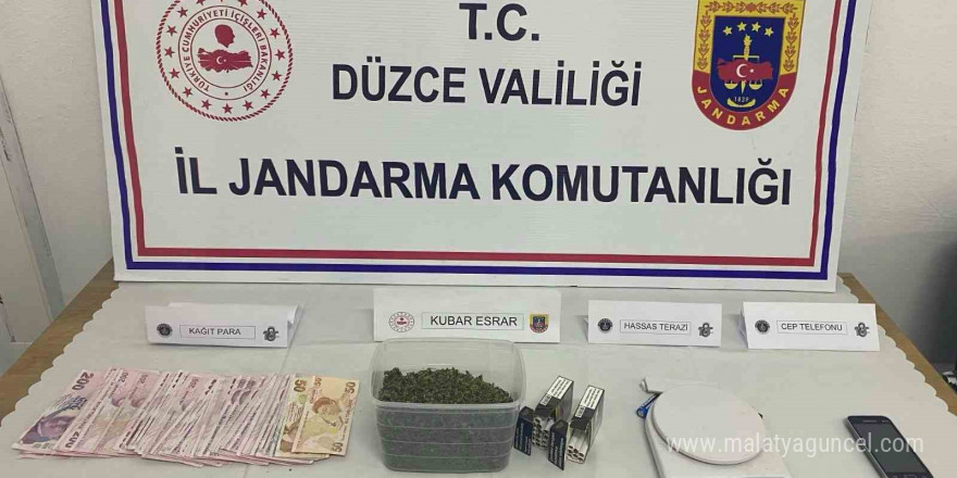 Düzce’de jandarmadan uyuşturucu operasyonu