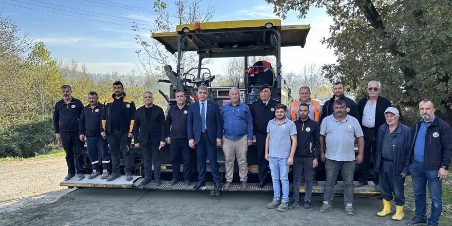 Düzce’de köylere yerli ve milli ürünlerle daha ucuza daha uzun ömürlü yol