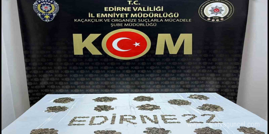 Edirne polisi sahte madeni Euro basan şebekeyi çökertti