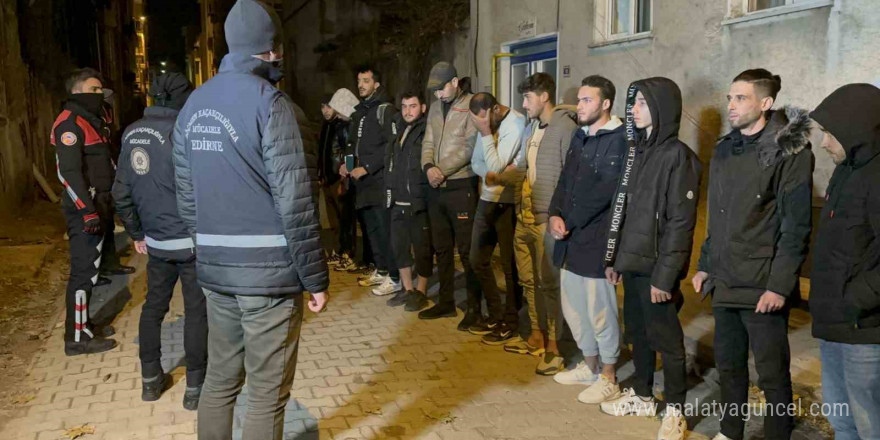 Edirne’de kaçak göçmen operasyonu: Kıskıvrak yakalandılar