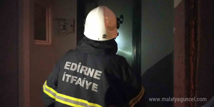 Edirne’de tek katlı evde yangın