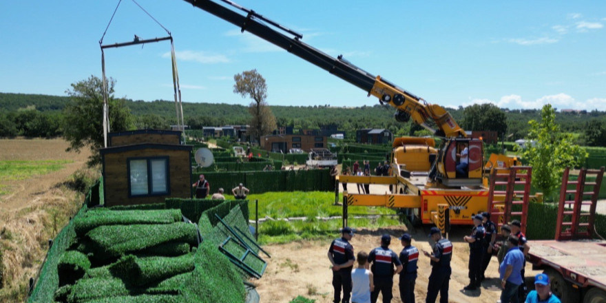 Edirne’de 'tiny house'lar kaldırılıyor