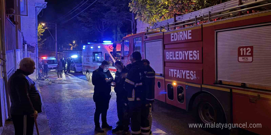 Edirne’de yangın paniği: Vatandaşlar mahsur kaldı