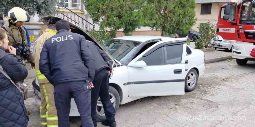 Edremit’te otomobilin altındaki dumanı gören ’araç yanıyor’ diye itfaiyeyi aradı