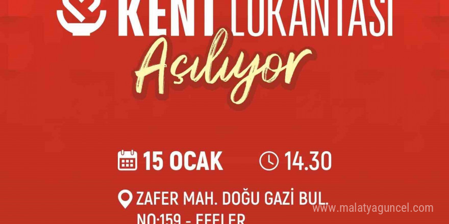 Efeler Kent Lokantası açılış için gün sayıyor