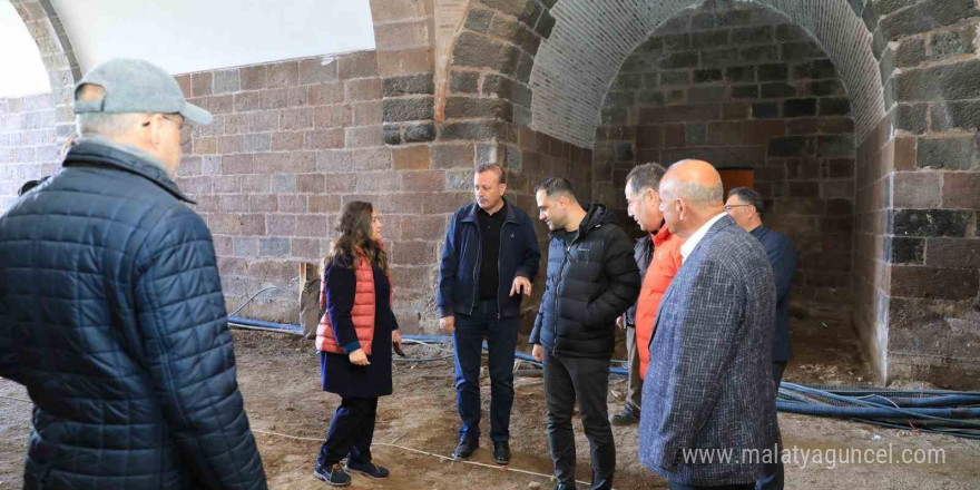 El Aman Hanı restorasyon çalışmaları gözden geçirildi