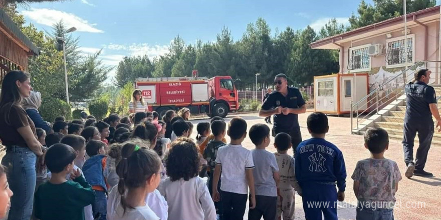 Elazığ  itfaiyesinden öğrencilere  eğitim