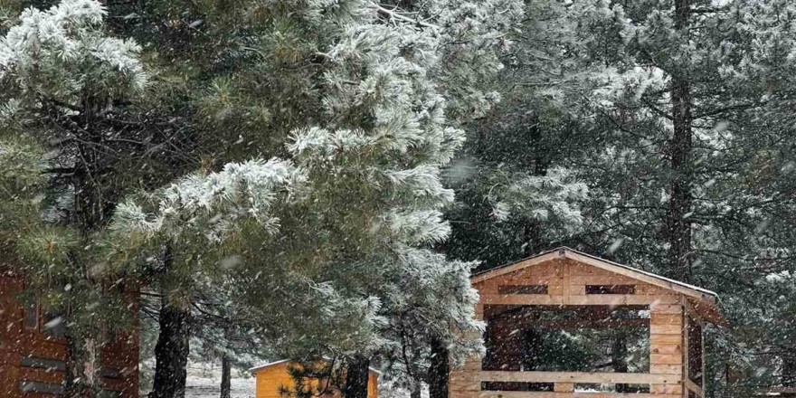 Elazığ’a mevsimin ilk karı düştü