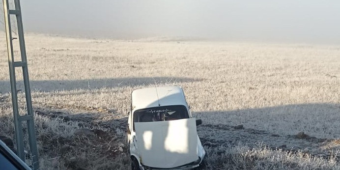 Elazığ’da gizli buzlanma kazaya neden oldu, 1 kişi yaralandı