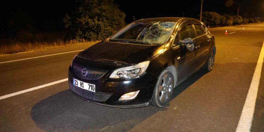 Elazığ’da otomobilin çarptığı kadın ağır yaralandı