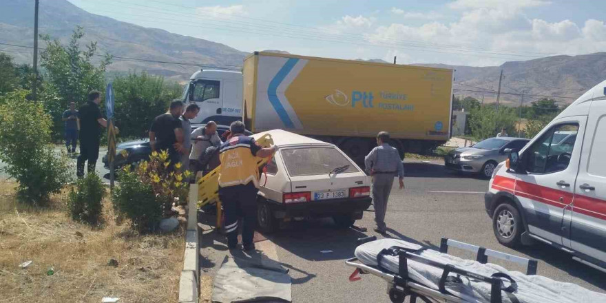 Elazığ’da trafik kazası: 1 yaralı