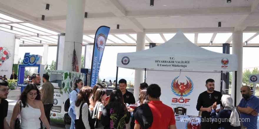 Emniyetten Dicle Üniversitesi’nde öğrencilere yönelik bilgilendirme faaliyeti