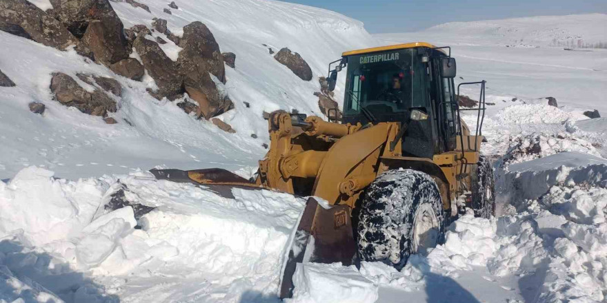 Erciş’te tipiden kapanan yollar açılıyor