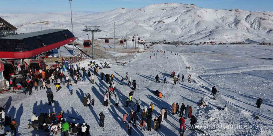 Erciyes hafta sonu 30 bini aşkın misafir ağırladı