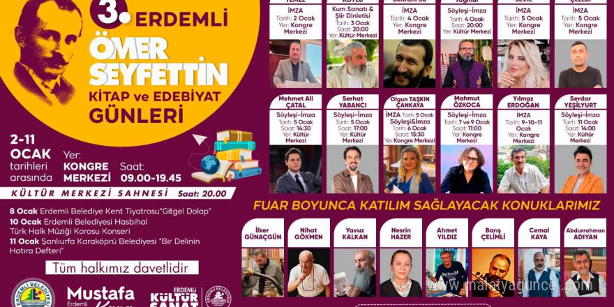 Erdemli’de ’Kitap ve Edebiyat Günleri’ başlıyor