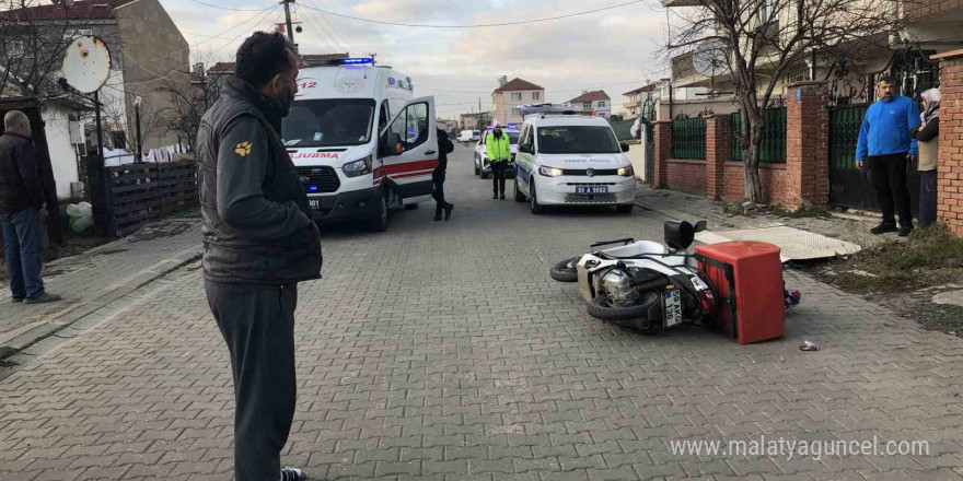 Ergene’de trafik kazası: 1 yaralı