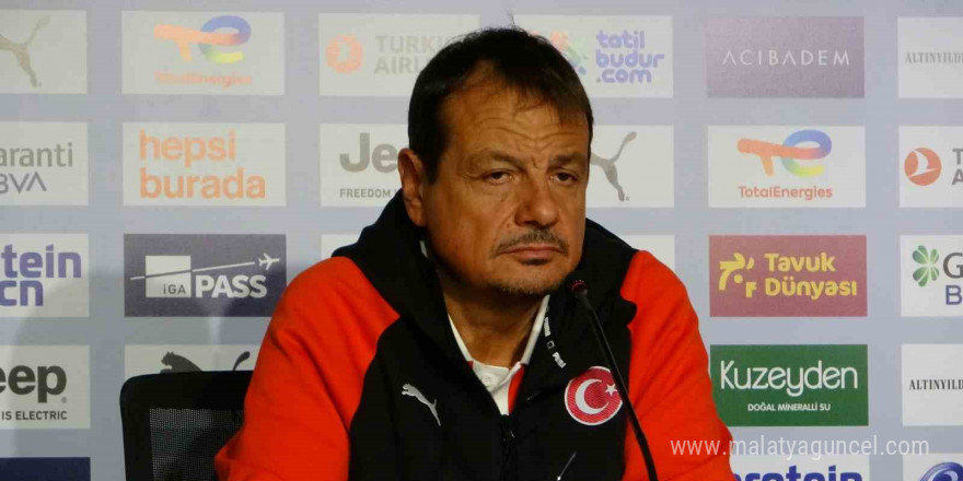 Ergin Ataman: 'Tek konsantrasyonumuz Avrupa Şampiyonası bileti elde etmek'