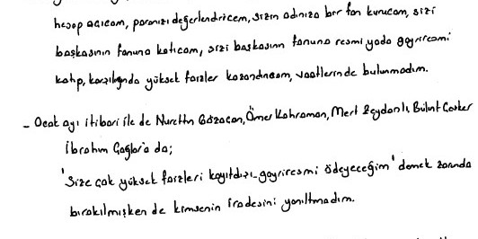 Erzan’dan duruşma öncesi mahkeme heyetine mektup: Erzan iddiaları kabul etmedi, bir çok ismi tefecilikle suçladı