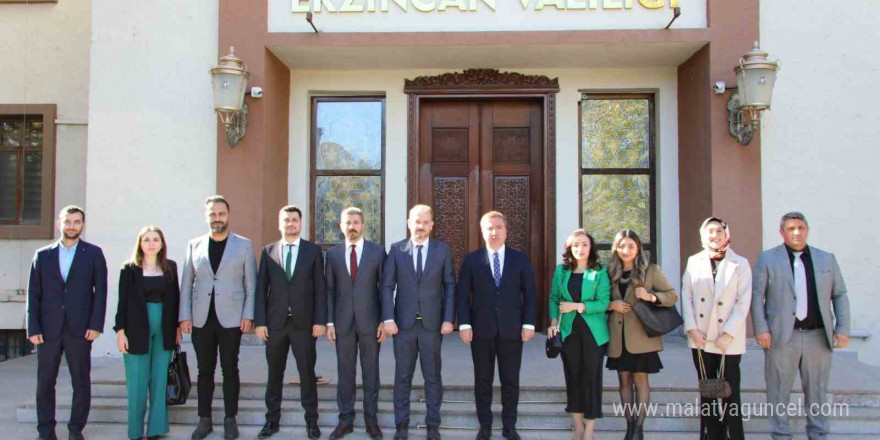 Erzincan Barosunun yeni yönetiminden Vali Aydoğdu’ya ziyaret