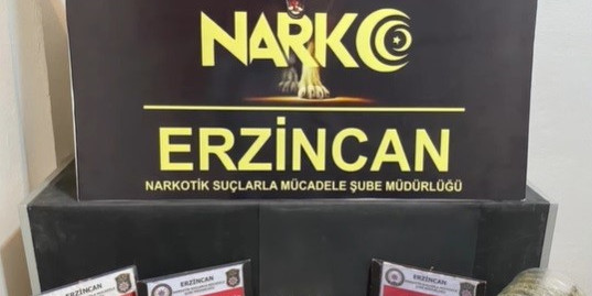 Erzincan’da uyuşturucu ticareti suçundan 1 kişi tutuklandı