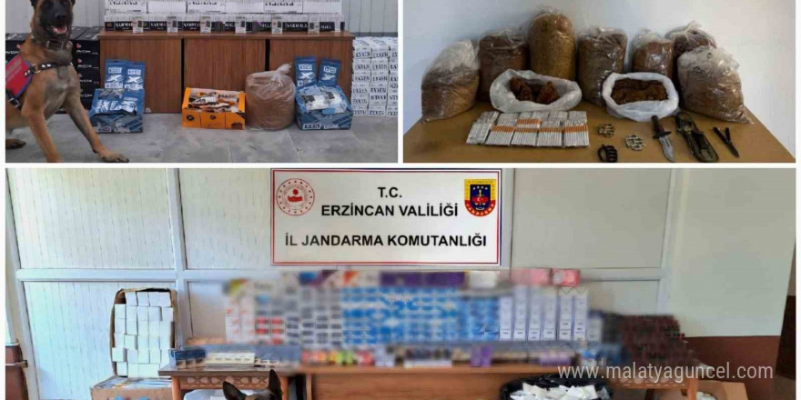 Erzincan’ın ilçelerinde kaçakçılık operasyonu