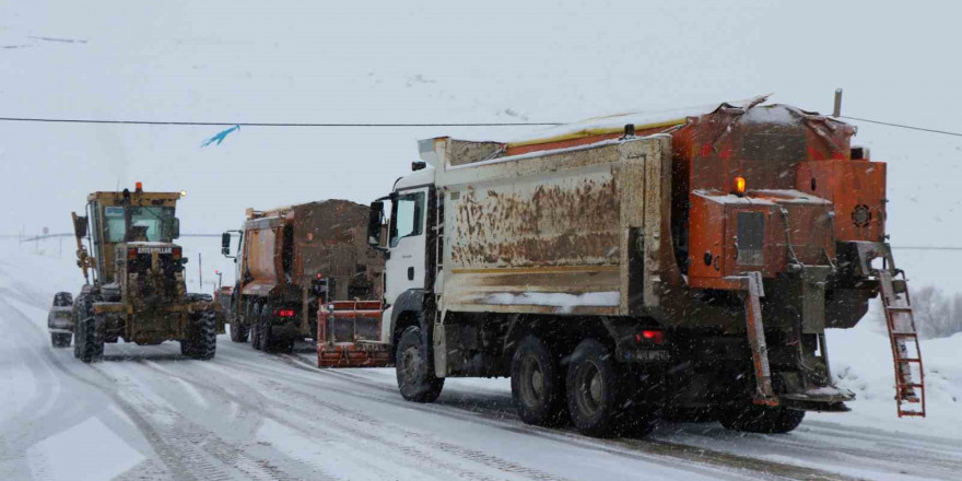 Erzincan’ın yüksek kesimlerinde kar yağışı