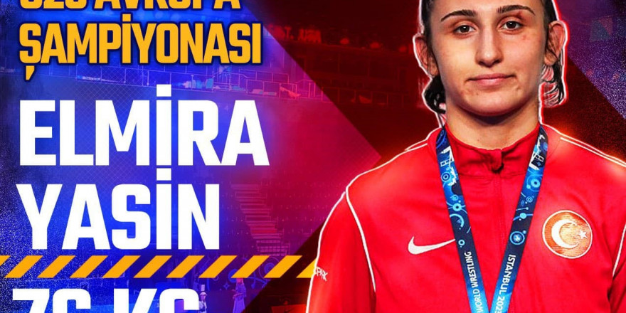 Erzincanlı milli sporcu Elmira Yasin’den altın madalya