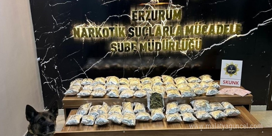 Erzurum polisinden narkotik operasyonu