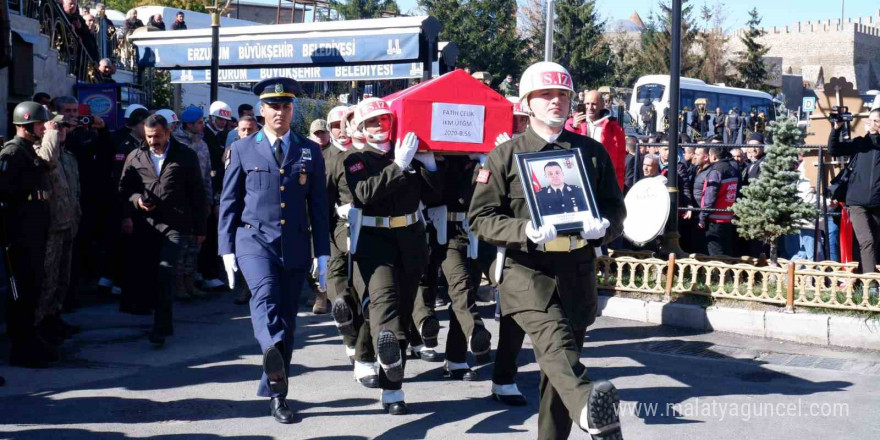 Erzurum şehidini gözyaşlarıyla uğurladı