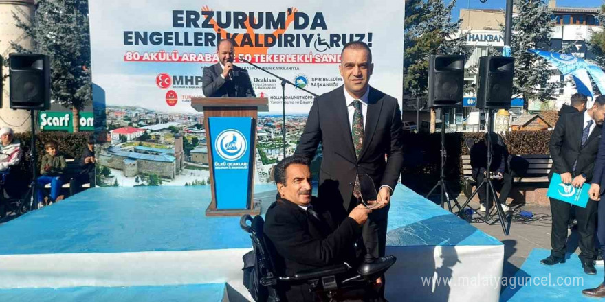 Erzurum’da “Engelleri Kaldırıyoruz” diye yola çıktılar