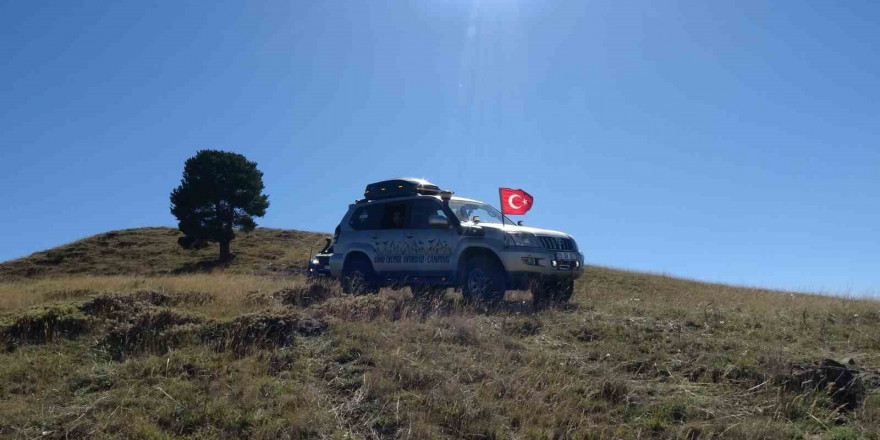 Erzurum’da off-roadçular 'Yaza veda, kışa merhaba' dedi