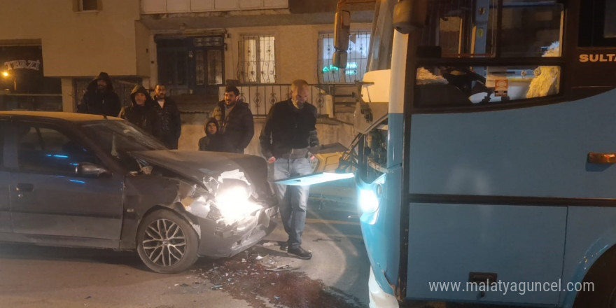 Erzurum’da trafik kazası: 1 yaralı