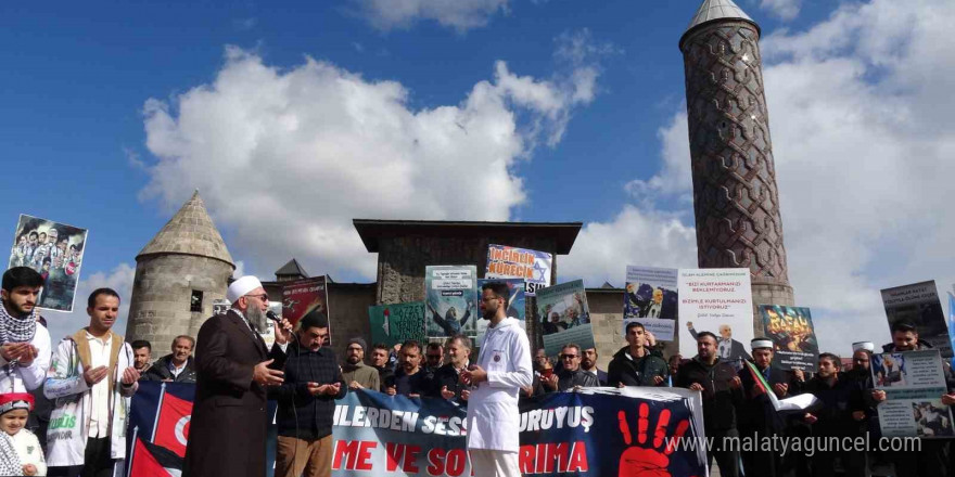 Erzurum’da Yahya Sinvar için gıyabi cenaze namazı kılındı