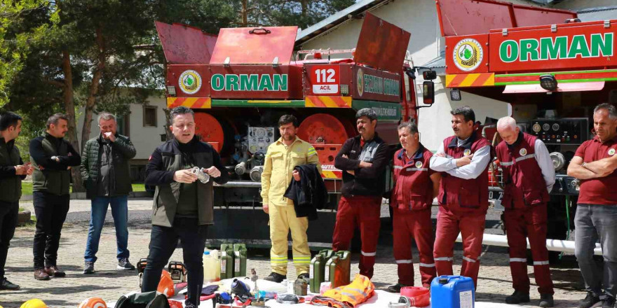 Erzurum’da yangın söndürme timleri hazır