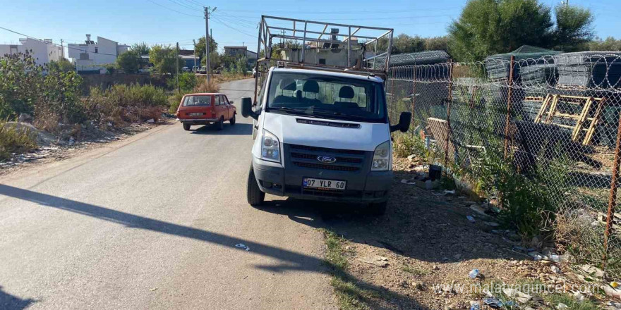 Eski çalıştığı iş yerinden kamyoneti alıp 90 kilometrelik gece turu yaptı