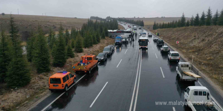 Eskişehir’de otobüs kazası: 1 ölü, 1’i ağır 42 yaralı