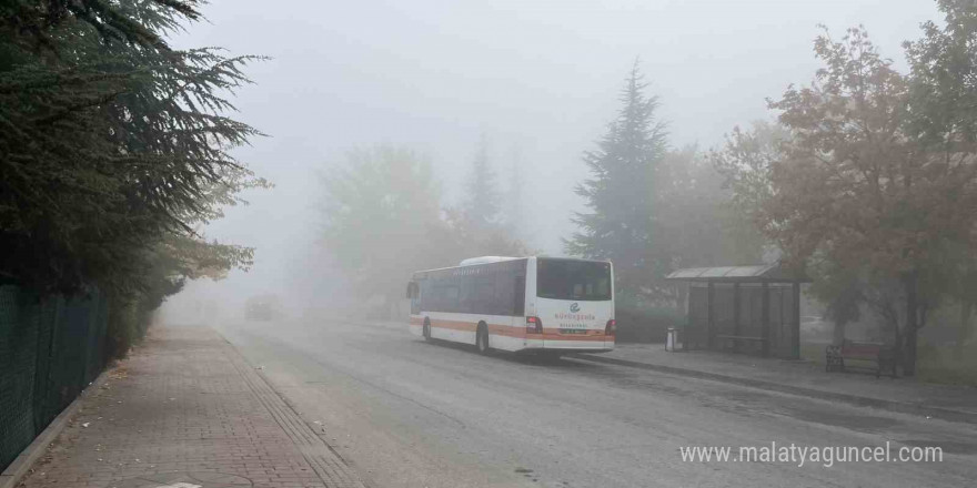 Eskişehir’de sabah saatlerinde sis etkili oldu