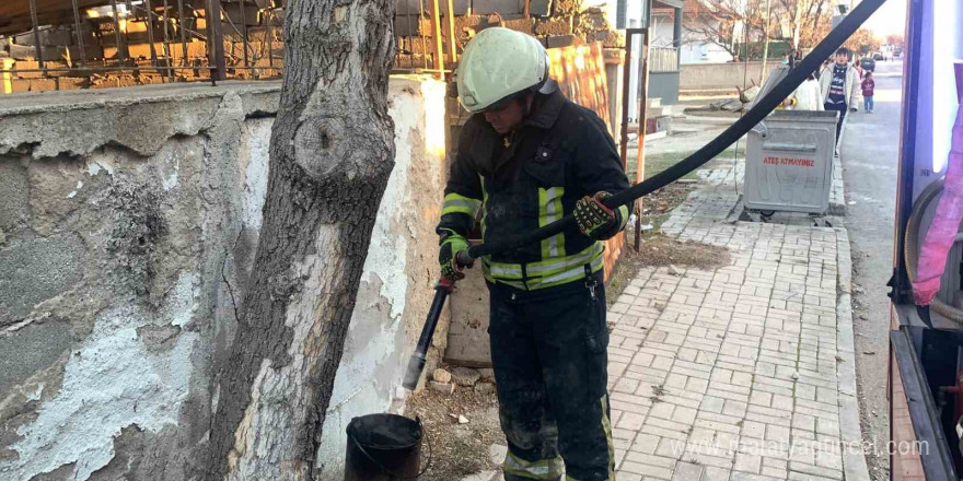 Ev yanıyor sandılar, gerçek ekipler gelince ortaya çıktı