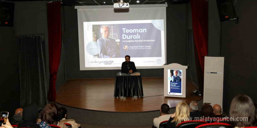 Filozof Teoman Duralı’ya anlamlı program