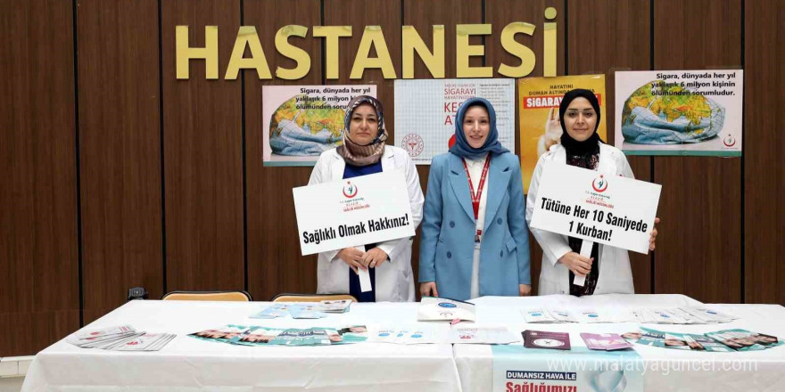 Fırat Üniversitesinde ‘sigara bırakma’ standı kuruldu