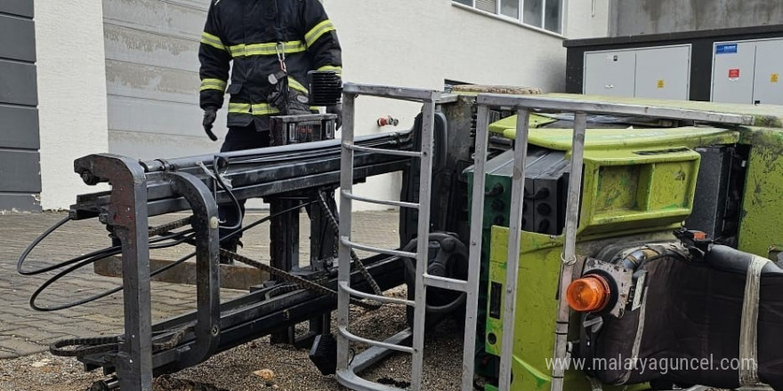 Forkliftin altında kalan işçi hayatını kaybetti